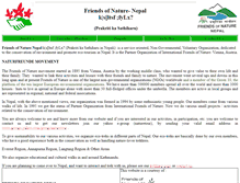 Tablet Screenshot of friendsofnaturenepal.org